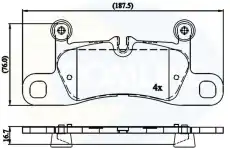 Тормозные колодки дисковые COMLINE CBP06048