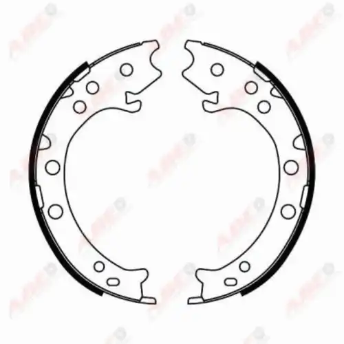 Тормозные колодки барабанные задняя ось ABE C04021ABE