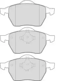 колодки дисковые торм. перед. VW DBP391167 DURON