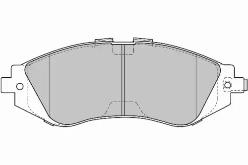 колодки дисковые торм. перед. Daew FD6819N NECTO