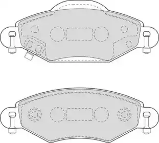 колодки дисковые торм. перед. Toyo DBP371513 DURON