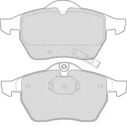 колодки дисковые торм. перед. Saab DBP251535 DURON