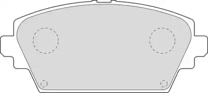колодки дисковые торм. перед. Niss DBP331580 DURON