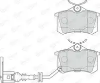 колодки дисковые торм. задн. Audi DBP391645 DURON
