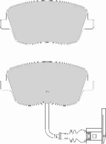 колодки дисковые торм. перед. Skod FD7124N NECTO