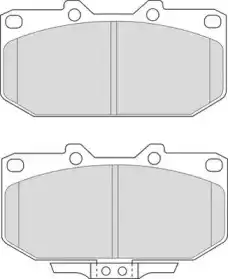 колодки дисковые торм. перед. Niss DBP330986 DURON