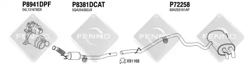 Гофра глушителя FENNO 7225 L= d=