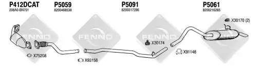 Гофра глушителя FENNO 5059 L= d=