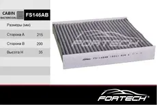 Салонный фильтр FORTECH FS146AB