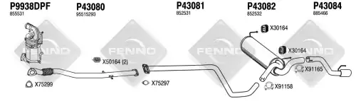 Гофра глушителя FENNO 2402 L= d=