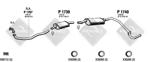 патрубок радиатора VW 6798 FENNO