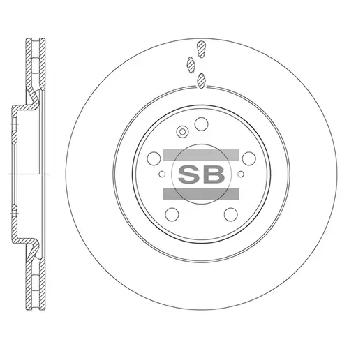Тормозной диск SANGSIN SD8534
