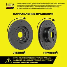 Тормозной диск GANZ GIJ06049S