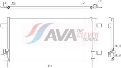 Конденсатор, кондиционер \VAG VN5469D AVA