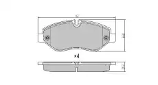 Тормозные колодки дисковые FREMAX FBP-1715