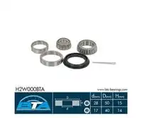 КОМПЛЕКТ ПОДШИПНИКОВ КОЛЕСА H2W000BTA BTA