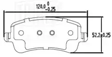 Тормозные колодки дисковые TRIALLI PF 2337