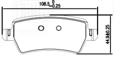 Тормозные колодки дисковые TRIALLI PF4435