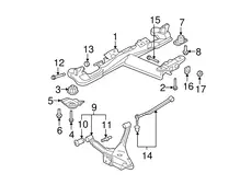 SUPPORT,RR SUSP 15284661 BUICK