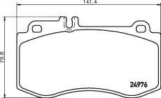 Тормозные колодки дисковые HELLA 8DB 355 014-821