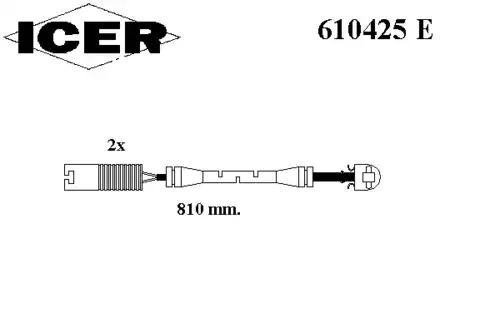 Датчик тормозных колодок ICER 610425 E