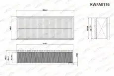 Фильтр воздушный KORWIN KWFA0116