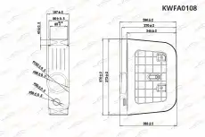 Фильтр воздушный KORWIN KWFA0108