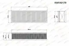 Фильтр воздушный KORWIN KWFA0170