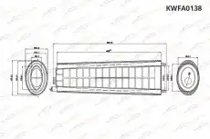 Фильтр воздушный KORWIN KWFA0138