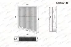 Фильтр воздушный KORWIN KWFA0148