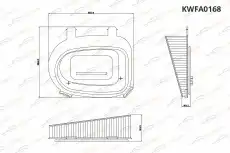 Фильтр воздушный KORWIN KWFA0168