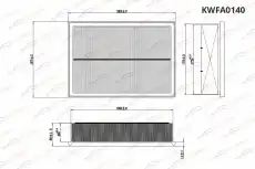 Фильтр воздушный KORWIN KWFA0140
