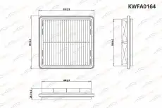 Фильтр воздушный KORWIN KWFA0164