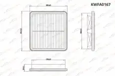 Фильтр воздушный KORWIN KWFA0167