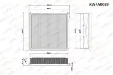 Фильтр воздушный KORWIN KWFA0089
