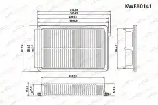 Фильтр воздушный KORWIN KWFA0141