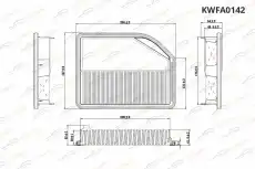 Фильтр воздушный KORWIN KWFA0142