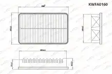 Фильтр воздушный KORWIN KWFA0160