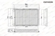 Фильтр воздушный KORWIN KWFA0096