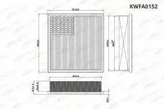 Фильтр воздушный KORWIN KWFA0152
