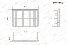 Фильтр воздушный KORWIN KWFA0171