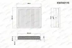 Фильтр воздушный KORWIN KWFA0115