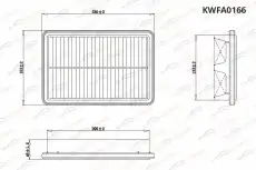 Фильтр воздушный KORWIN KWFA0166