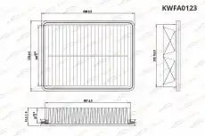 Фильтр воздушный KORWIN KWFA0123