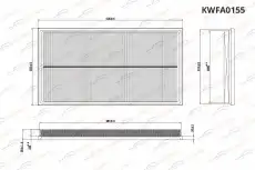 Фильтр воздушный KORWIN KWFA0155
