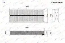 Фильтр воздушный KORWIN KWFA0139