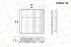 Фильтр воздушный KORWIN KWFA0156