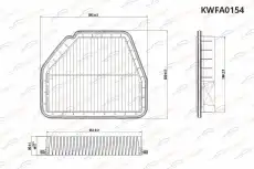 Фильтр воздушный KORWIN KWFA0154
