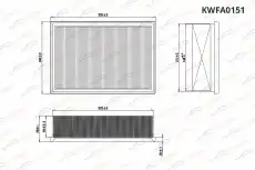 Фильтр воздушный KORWIN KWFA0151