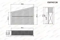 Фильтр воздушный KORWIN KWFA0136